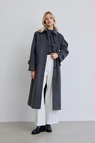 Nora Cachet Coat Anthracite