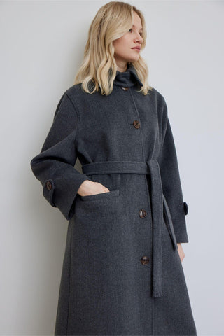 Nora Cachet Coat Anthracite