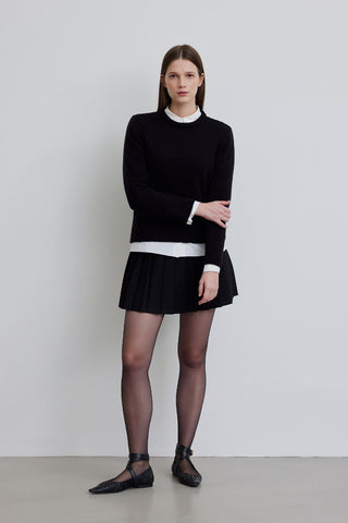 Crew Neck Fit Knitwear Sweater Black