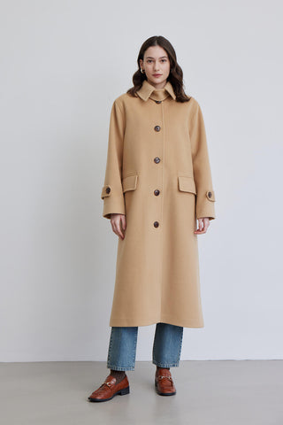 Nora Cachet Coat Camel Beige