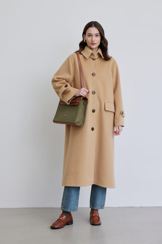 Nora Cachet Coat Camel Beige