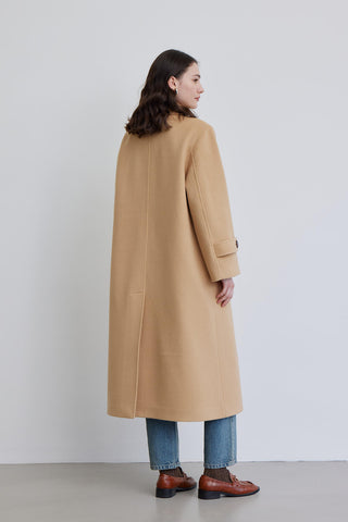 Nora Cachet Coat Camel Beige