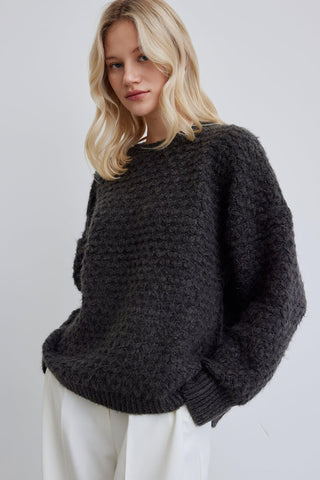 Patterned Knitwear Sweater Anthracite