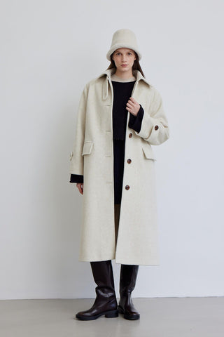 Nora Cachet Coat Beige