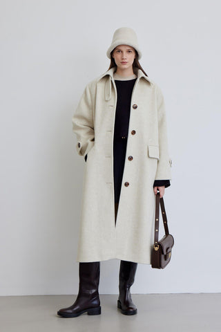 Nora Cachet Coat Beige