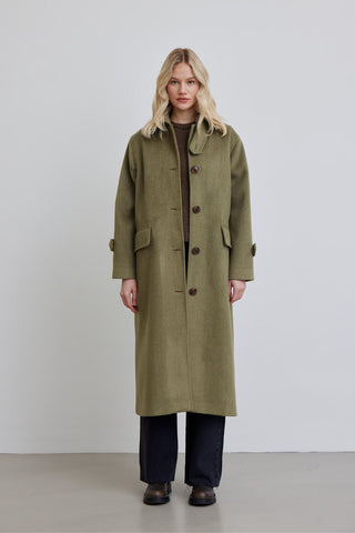 Nora Cachet Coat Green