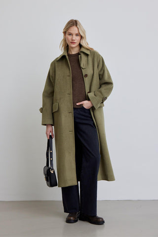 Nora Cachet Coat Green