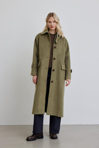 Nora Cachet Coat Green