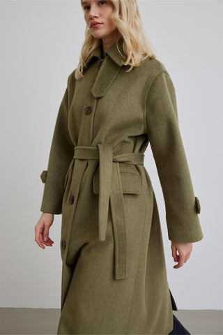 Nora Cachet Coat Green