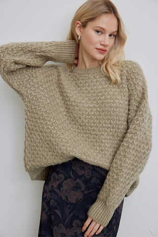 Patterned Knitwear Sweater Mink