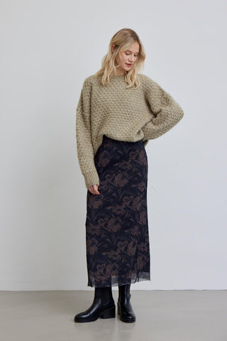 Patterned Knitwear Sweater Mink