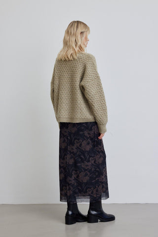 Patterned Knitwear Sweater Mink