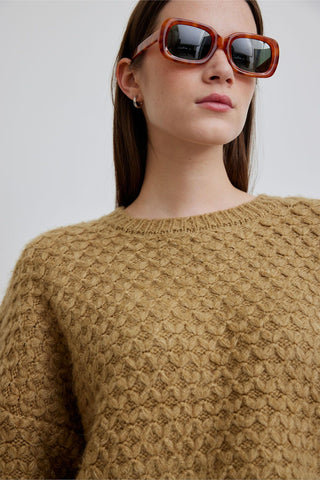 Patterned Knitwear Sweater Yellow