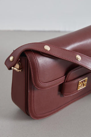 Premium Flap Bag Burgundy