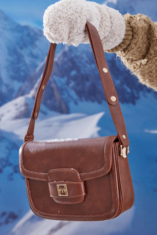 Premium Kapaklı Çanta Taba