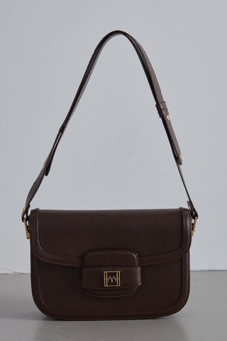 Premium Flap Bag Dark Brown