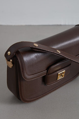 Premium Flap Bag Dark Brown