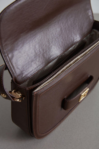 Premium Flap Bag Dark Brown