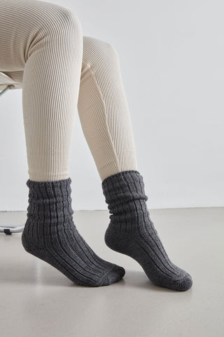 Thick Winter Socks Anthracite