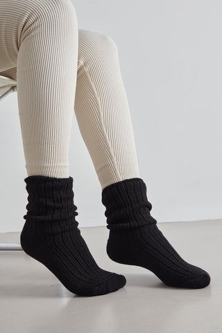 Thick Winter Socks Black