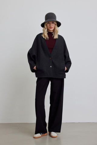 Milana Cachet Coat Anthracite