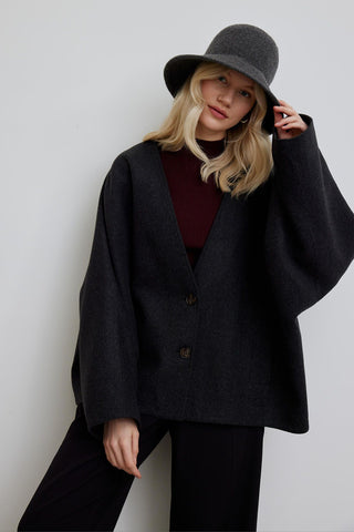 Milana Cachet Coat Anthracite