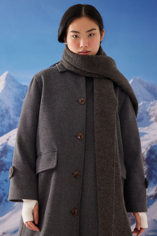 Nora Cachet Coat Anthracite