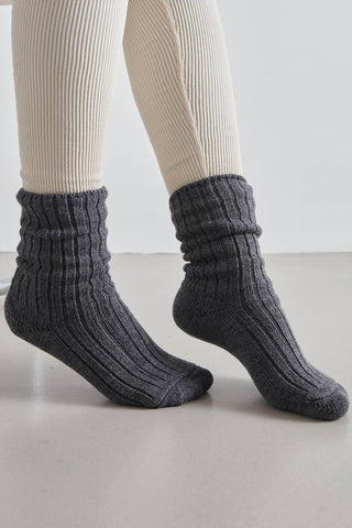 Thick Winter Socks Anthracite