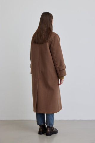 Nora Cachet Coat Dark Brown