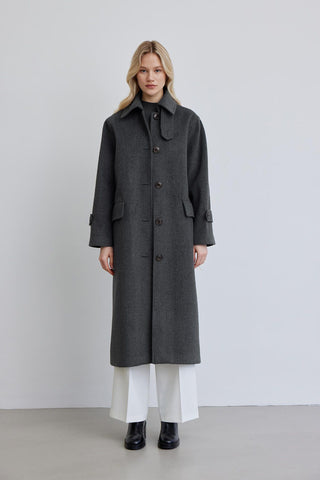 Nora Cachet Coat Anthracite