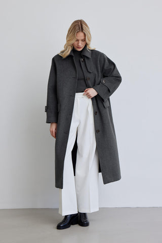 Nora Cachet Coat Anthracite
