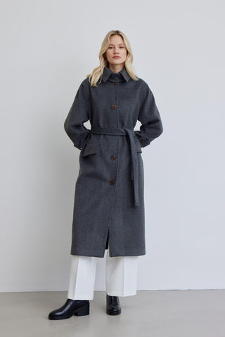 Nora Cachet Coat Anthracite