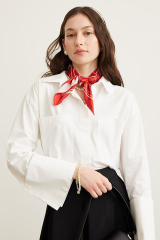 Wide Cuff Shirt Ecru