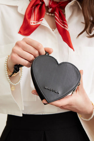 Heart Wallet Black