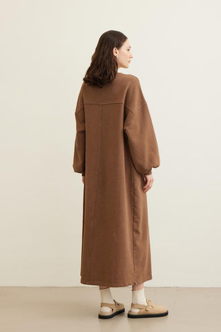 Premium Oversize Dress Brown