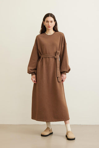 Premium Oversize Dress Brown