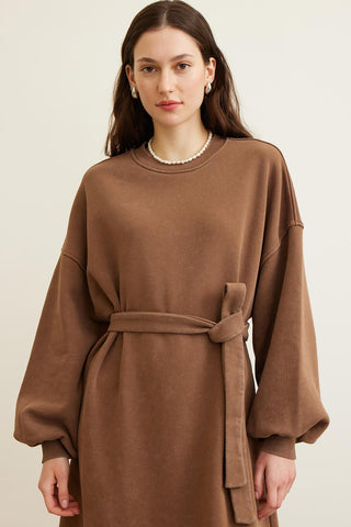 Premium Oversize Dress Brown