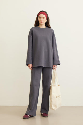 Selected Oversize Sweatshirt Laci̇vert