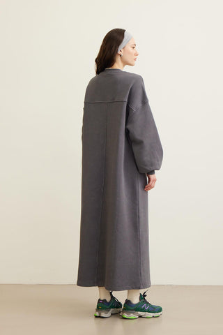 Premium Oversize Dress Anthracite