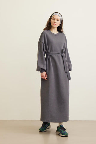 Premium Oversize Dress Anthracite