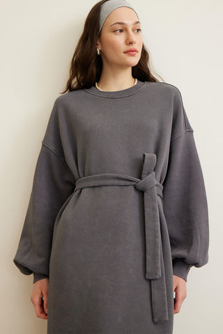 Premium Oversize Dress Anthracite