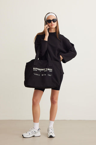 Selected Oversize Sweatshirt Black