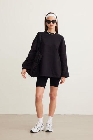 Selected Oversize Sweatshirt Black