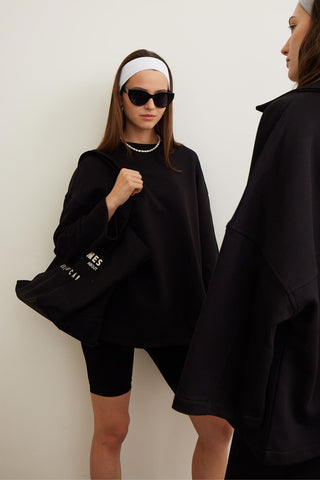 Selected Oversize Sweatshirt Black