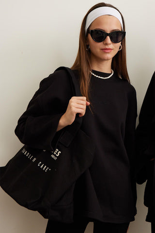 Selected Oversize Sweatshirt Black