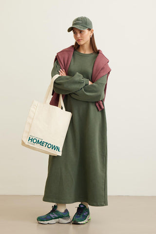 Premium Oversize Dress Green