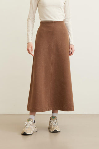 Premium Comfy Skirt Brown