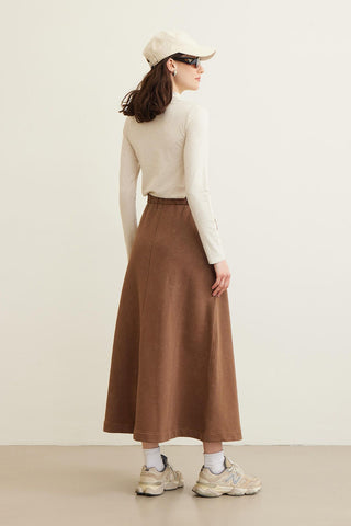 Premium Comfy Skirt Brown