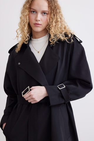 Belted Trench Coat Black