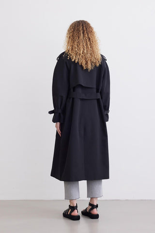 Belted Trench Coat Black